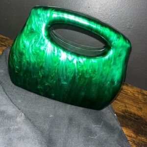 Emerald Green Clutch Bag